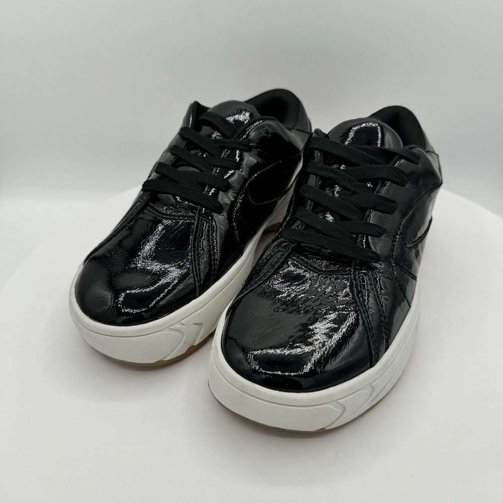 Jeffrey Campbell Black Patent Sneakers‎ Size 7 NEW MSRP $181